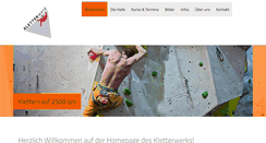 Desktop Screenshot of kletterwerk.de