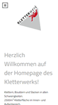Mobile Screenshot of kletterwerk.de