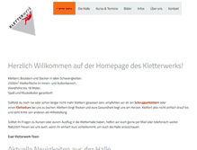 Tablet Screenshot of kletterwerk.de